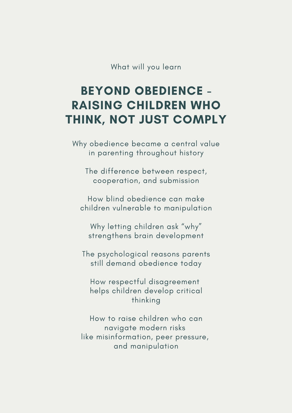 Forcing Obedience Is Dangerous