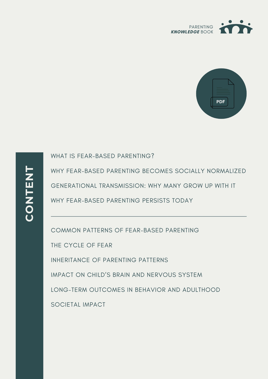 Without fear: How fear-based parenting shapes your child's nervous system
