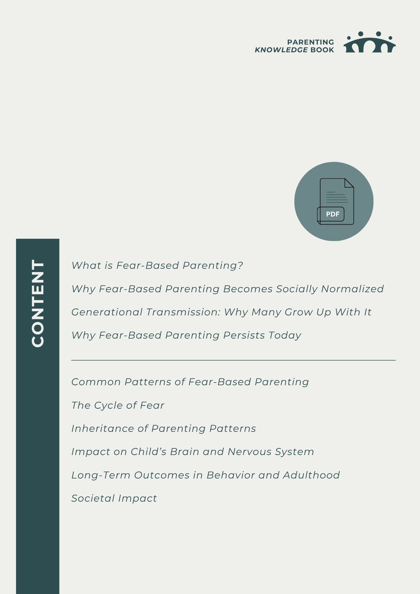 Without fear: How fear-based parenting shapes your child's nervous system